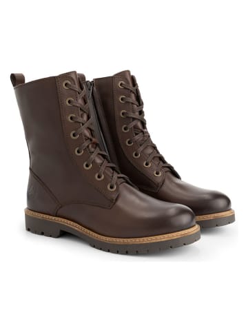 TRAVELIN' Leder-Boots "Forsol" in Braun