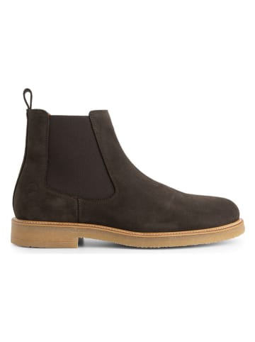 TRAVELIN' Leder-Chelsea-Boots "Fowley" in Braun