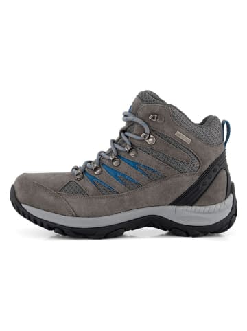 TRAVELIN' Leren trekkingschoenen "Hornborg" grijs/blauw