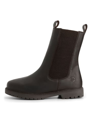 TRAVELIN' Leder-Chelsea-Boots "Herning" in Braun