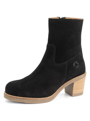 TRAVELIN' Leder-Stiefeletten "Indre" in Schwarz