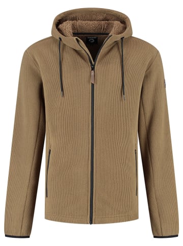 TRAVELIN' Sweatjacke "Karlson" in Hellbraun