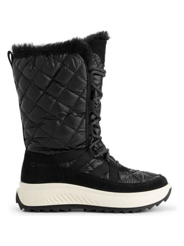 TRAVELIN' Leren winterlaarzen "Klosters" zwart