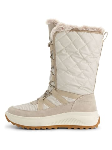 TRAVELIN' Ledr-Winterstiefel "Klosters" in Creme