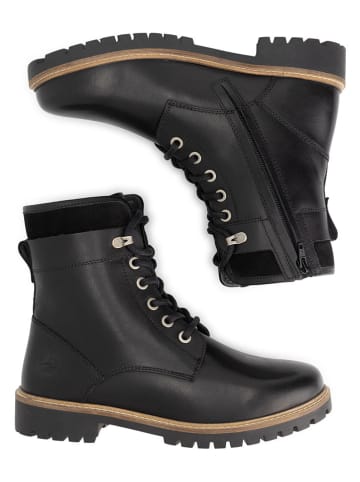 TRAVELIN' Leren boots "Langdets" zwart