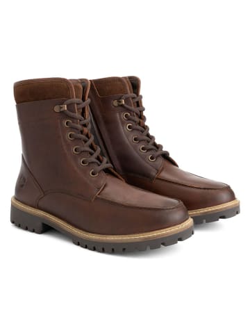 TRAVELIN' Leren boots "Langstrand" bruin