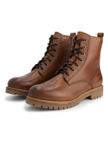 TRAVELIN' Leren boots lichtbruin