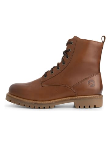 TRAVELIN' Leder-Boots in Hellbraun