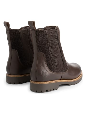 TRAVELIN' Leren chelseaboots bruin