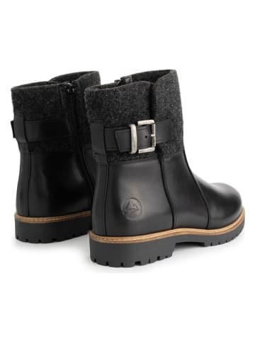 TRAVELIN' Leder-Boots in Schwarz