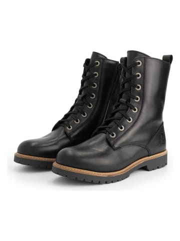 TRAVELIN' Leder-Boots in Schwarz
