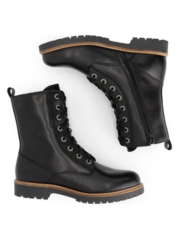 TRAVELIN' Leder-Boots in Schwarz