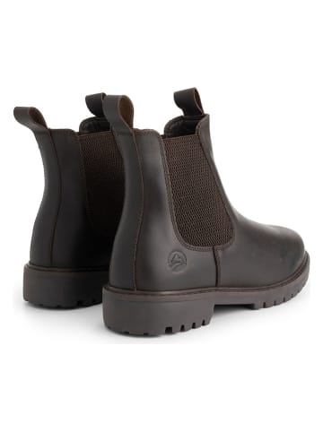 TRAVELIN' Leren chelseaboots "Sandnes" bruin