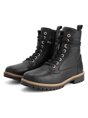 TRAVELIN' Leren boots "Trongsberg" zwart