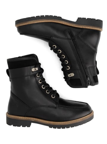 TRAVELIN' Leder-Boots "Tronstad" in Schwarz