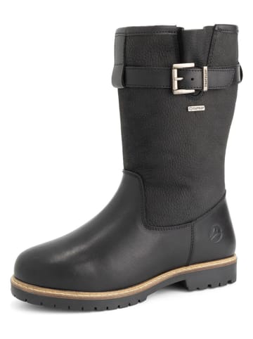 TRAVELIN' Leren boots "Vadso" zwart