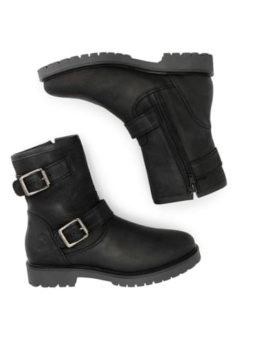 TRAVELIN' Leren boots "Vattrup" zwart