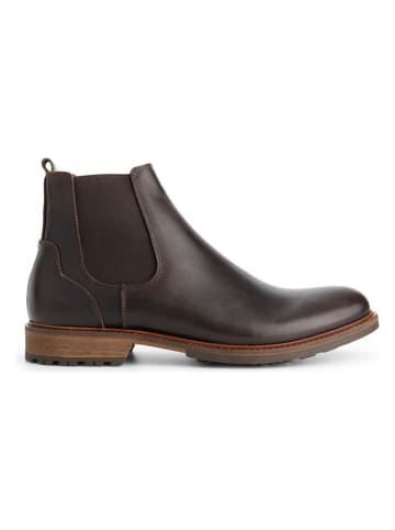 TRAVELIN' Leren chelseaboots "Winslow" bruin