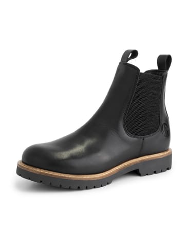 TRAVELIN' Leren chelseaboots "Randers" zwart