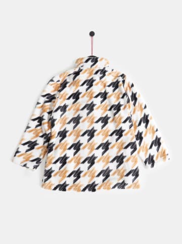 admas Fleecejacke in Schwarz/ Weiß/ Beige