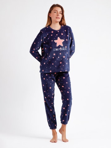 admas Pyjama in Dunkelblau