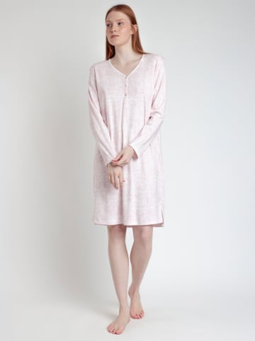 admas Nachthemd "La Vie Est Belle" lichtroze/wit