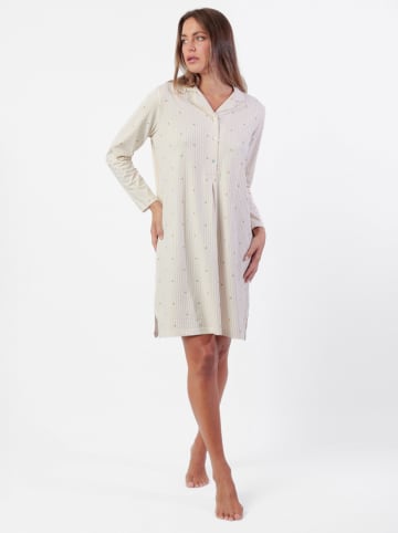 admas Nachthemd "Stripes And Stars" in Weiß