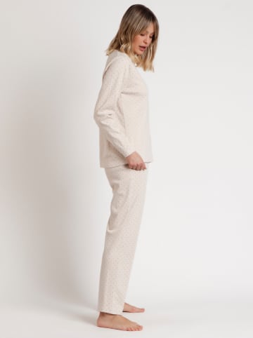 admas Piżama w kolorze kremowym