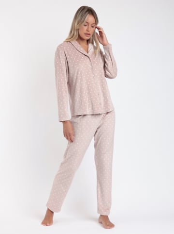 admas Pyjama "Classic" lichtroze