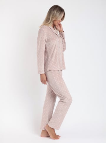 admas Pyjama "Classic" lichtroze