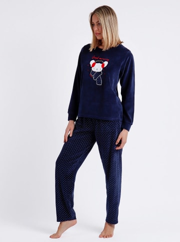 admas Pyjama in Dunkelblau