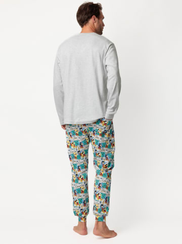 Disney Pyjama "Disney" in Hellgrau/ Türkis