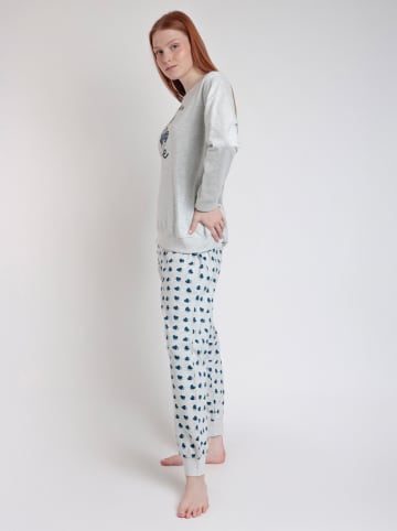 Disney Pyjama "Disney" in Hellgrau/ Blau