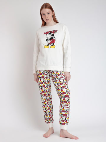 Disney Pyjama "Disney" in Creme/ Rot