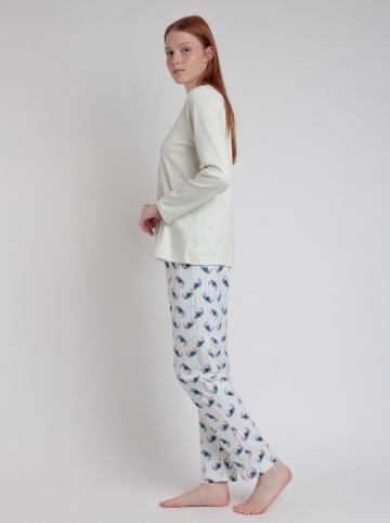 Disney Pyjama "Disney" in Creme/ Blau