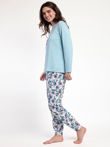 Disney Pyjama "Disney" in Hellblau/ Weiß