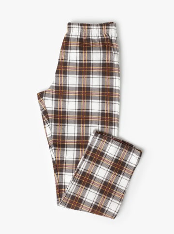 admas Pyjama "Admas" oranje/bruin