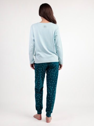 SANTORO London Pyjama "Santoro Gorjuss" lichtblauw/petrol