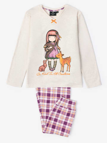 SANTORO London Pyjama "Santoro Gorjuss" crème/paars