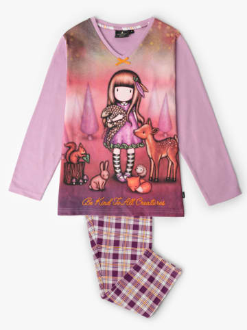 SANTORO London Pyjama "Santoro Gorjuss" paars/wit