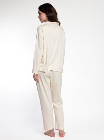 admas Pyjama "Dots & Flowers" crème