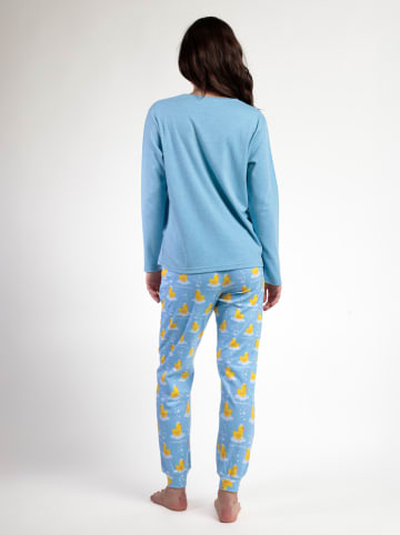 admas Pyjama "Sweet Duckling" lichtblauw
