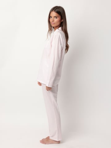 admas Pyjama "Stripes Home" lichtroze