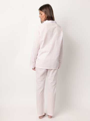 admas Pyjama "Stripes Home" lichtroze