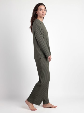 admas Pyjama in Anthrazit