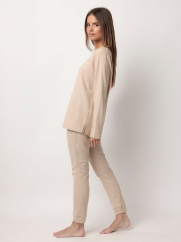 admas Pyjama in Beige