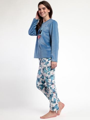 Disney Pyjama "Disney" in Blau/ Weiß