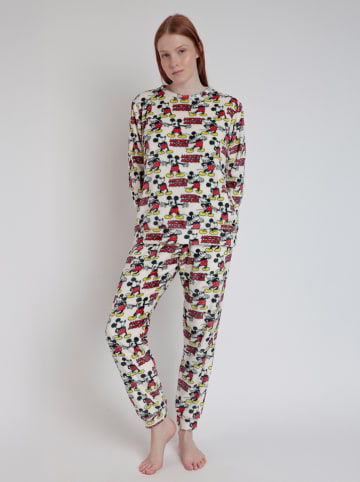 Disney Pyjama "Disney" in Weiß/ Rot