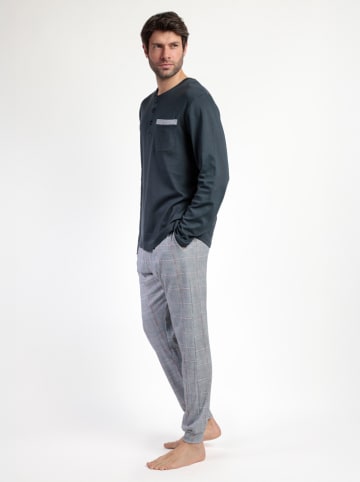 admas Pyjama "Classic" donkerblauw