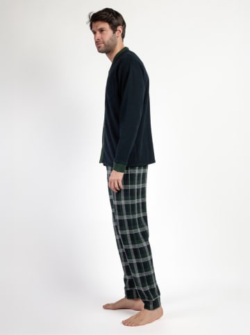admas Pyjama "Admas Maglific" donkerblauw/groen